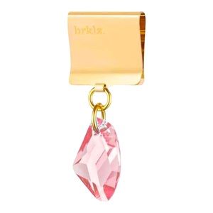 Swarovski pink crystal pendant for pet collar